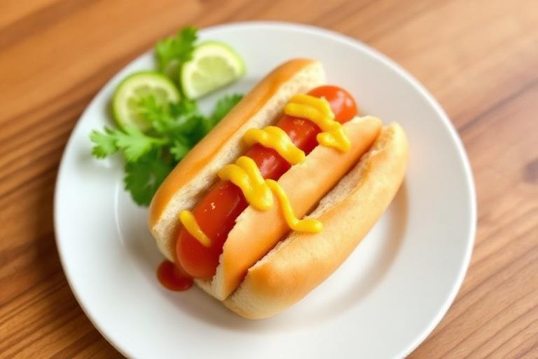 Mini hot dogs for kids with a small side, fun plating. 600x340.