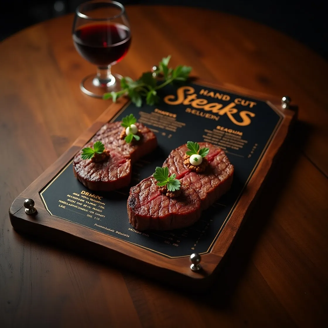 Hand-Cut Steak Menu